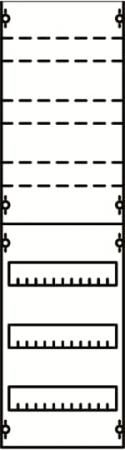ABB STRIEBEL & JOHN 1V23KA Reiheneinbaugeräte-Modul, Reihenabstand 125mm, 6RE/BH2, 1FB Modul montiert auf EDF-Profil