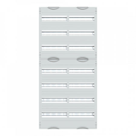 ABB STRIEBEL & JOHN 2V3A Reiheneinbaugeräte-Modul, Reihenabstand 125mm, 7RE/BH3, 2FB Modul montiert auf EDF-Profil