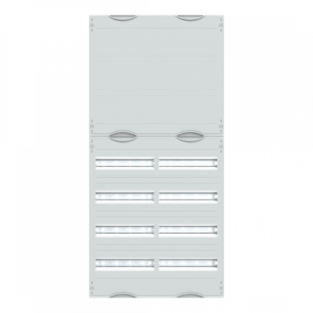 ABB STRIEBEL & JOHN 2V3KA Reiheneinbaugeräte-Modul, Reihenabstand 125mm, 7RE/BH3, 2FB Modul montiert auf EDF-Profil