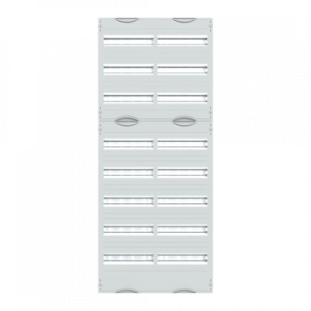 ABB STRIEBEL & JOHN 2V4A Reiheneinbaugeräte-Modul, Reihenabstand 125mm, 8RE/BH4, 2FB Modul montiert auf EDF-Profil