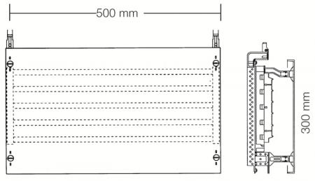 ABB STRIEBEL & JOHN ED62SA Kombi-Set SS-System 2RE / BH000, 2FB Kombi-Set, montiert auf EDF-Profil