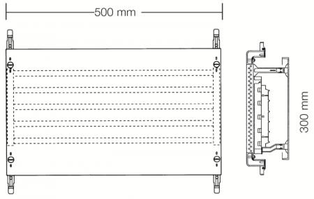 ABB STRIEBEL & JOHN ED72SA Kombi-Set SS-System 2RE / BH000, 2FB Kombi-Set, montiert auf EDF-Profil