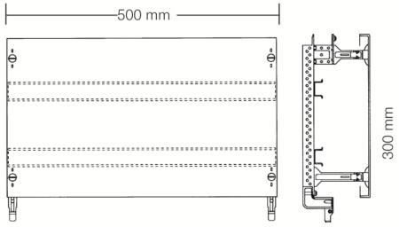ABB STRIEBEL & JOHN ED62KA Kombi-Set Reihenklemmen 2RE / BH000, 2FB Kombi-Set, montiert auf EDF-Profil