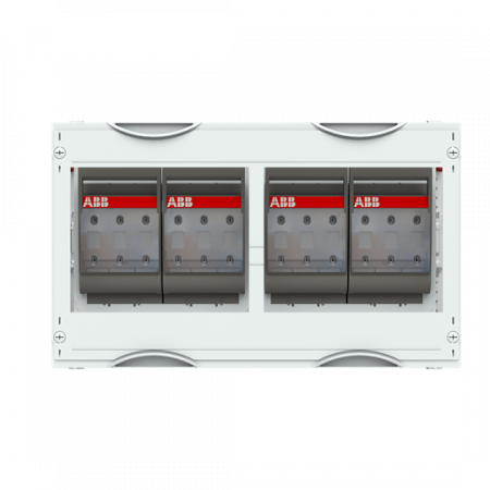 ABB STRIEBEL & JOHN MT236B Sicherungslasttrennschalter-Modul 2RE / BH000, 2FB, inkl. 4x NH00 Trenner CombiLine-Modul, montiert