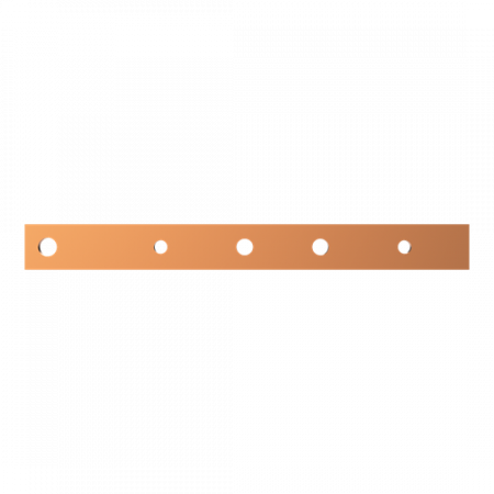 ABB STRIEBEL & JOHN ZXM1064 CU-Schiene 30x10 mm, L:298mm, Kupferschiene, montiert