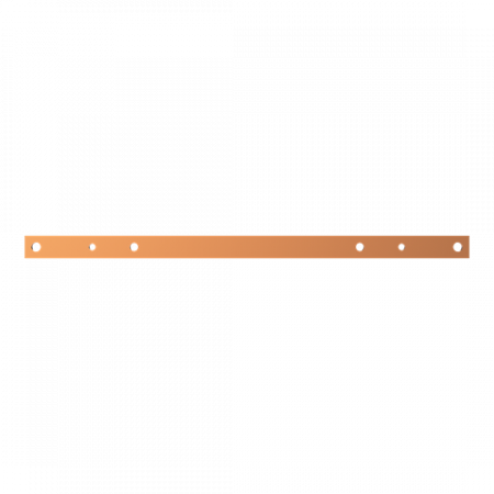 ABB STRIEBEL & JOHN ZXM1105 CU-Schiene 30x10 mm, L:600 mm, Kupferschiene, montiert