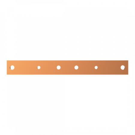 ABB STRIEBEL & JOHN ZXM1110 CU-Schiene 40x10 mm, L:350 mm, Kupferschiene, montiert