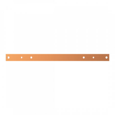ABB STRIEBEL & JOHN ZXM1111 CU-Schiene 40x10 mm, L:600 mm, Kupferschiene, montiert