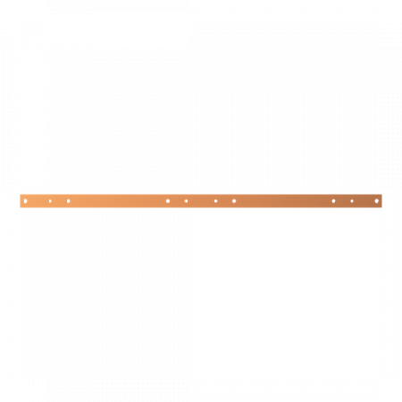ABB STRIEBEL & JOHN ZXM1113 CU-Schiene 40x10 mm,L:1100 mm, Kupferschiene, montiert