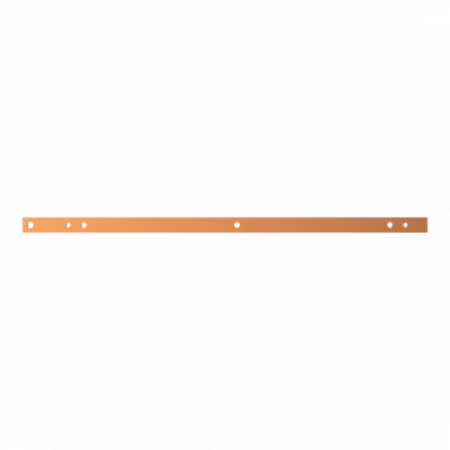 ABB STRIEBEL & JOHN ZX1066 CU-Schiene 30x10 mm, L:798mm, Kupferschiene, lose Lieferung