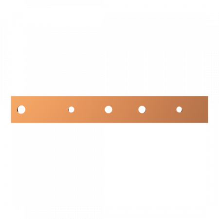 ABB STRIEBEL & JOHN ZX1070 CU-Schiene 40x10 mm, L:298mm, Kupferschiene, lose Lieferung