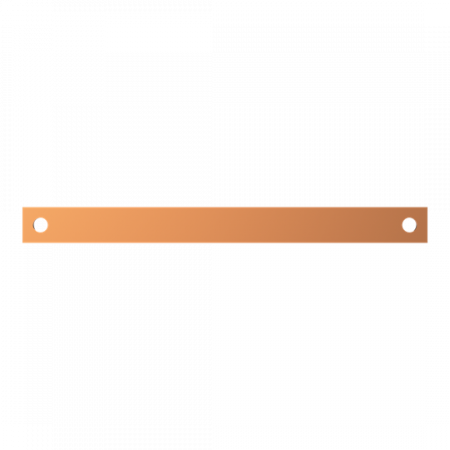 ABB STRIEBEL & JOHN ZX1098 CU-Schiene 30x5 mm, L:350 mm, Kupferschiene, lose Lieferung