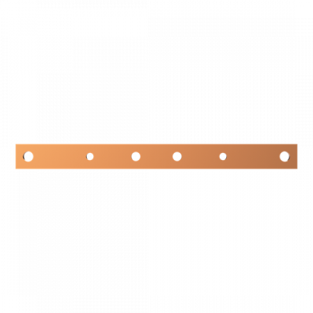 ABB STRIEBEL & JOHN ZX1104 CU-Schiene 30x10 mm, L:350 mm, Kupferschiene, lose Lieferung