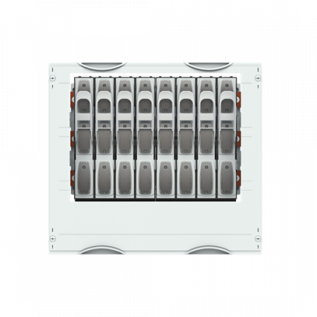 ABB STRIEBEL & JOHN MD252B Sammelschienensystem-Modul 3RE / 2FB, mit NH00-Lasttrennleisten CombiLine-Modul, montiert