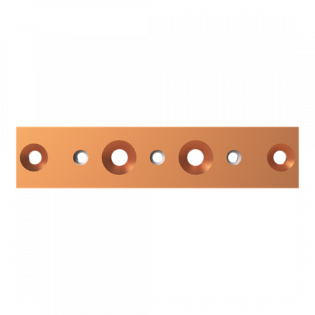 ABB STRIEBEL & JOHN ZXM1213 CU-Schienen 40x10 mm, L:184mm, Kupferschiene, montiert