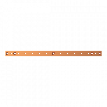 ABB STRIEBEL & JOHN ZXM1215 CU-Schienen 40x10 mm, L:684mm, Kupferschiene, montiert