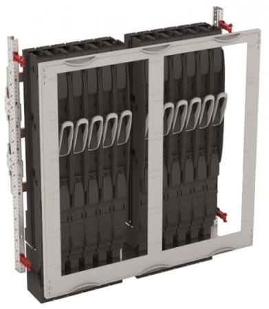 ABB STRIEBEL & JOHN MD100B NH-Lasttrennleisten-Modul 5RE / 1FB, incl. 4x NH00 Leisten ZLBM CombiLine-Modul, montiert