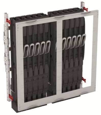 ABB STRIEBEL & JOHN MD300HB NH-Lasttrennleisten-Modul 5RE / 3FB, incl. 12x NH00 Leisten ZHBM CombiLine-Modul, montiert