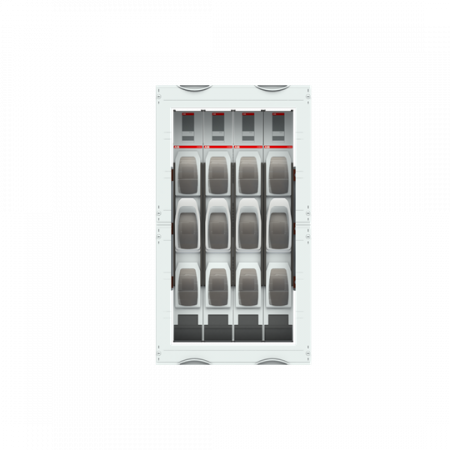ABB STRIEBEL & JOHN MD21EB NH-Lasttrennleisten-Modul 6RE / 2FB, incl. 4x NH1 Leisten CombiLine-Modul, montiert