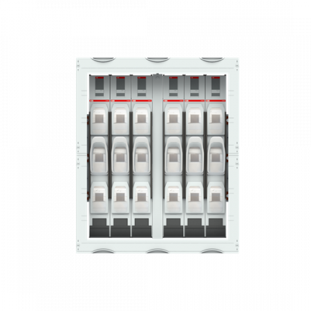 ABB STRIEBEL & JOHN MD31EB NH-Lasttrennleisten-Modul 6RE / 3FB, incl. 6x NH1 Leisten CombiLine-Modul, montiert