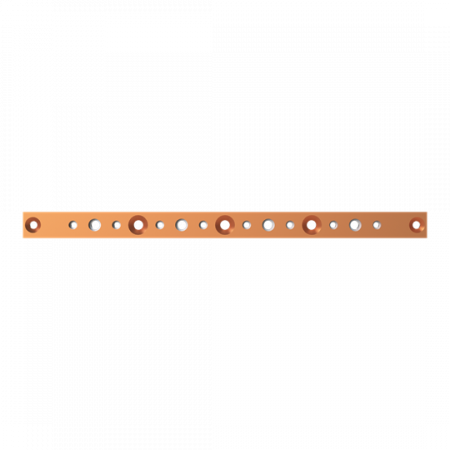 ABB STRIEBEL & JOHN ZXM1221 CU-Schienen 30x10 mm, L: 465 mm, Kupferschiene, montiert