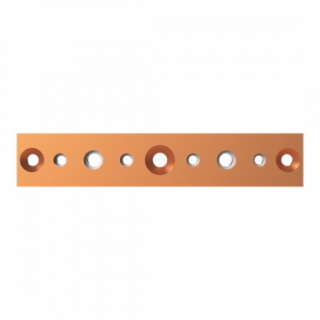 ABB STRIEBEL & JOHN ZXM1226 CU-Schienen 40x10 mm, L: 215 mm, Kupferschiene, montiert