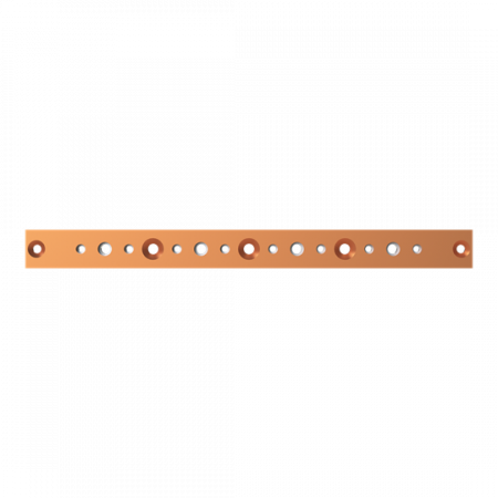 ABB STRIEBEL & JOHN ZXM1227 CU-Schienen 40x10 mm, L: 465 mm, Kupferschiene, montiert