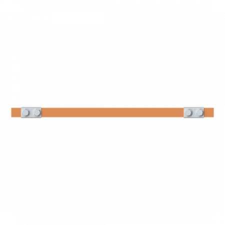 ABB STRIEBEL & JOHN ZX2325 CU-Schiene 20x5 mm, L: 43+345+43, Kupferschiene, lose Lieferung