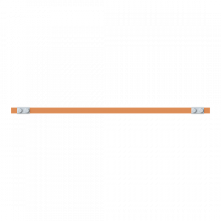 ABB STRIEBEL & JOHN ZX2326 CU-Schiene 20x5 mm, L: 43+595+43, Kupferschiene, lose Lieferung