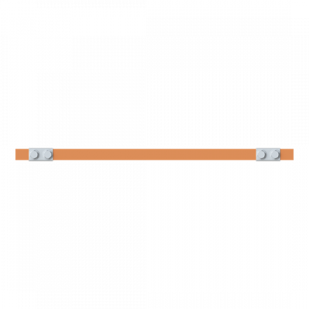 ABB STRIEBEL & JOHN ZX2331 CU-Schiene 20x5 mm, L: 43+404+43, Kupferschiene, lose Lieferung