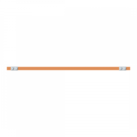 ABB STRIEBEL & JOHN ZX2332 CU-Schiene 20x5 mm, L: 43+654+43, Kupferschiene, lose Lieferung