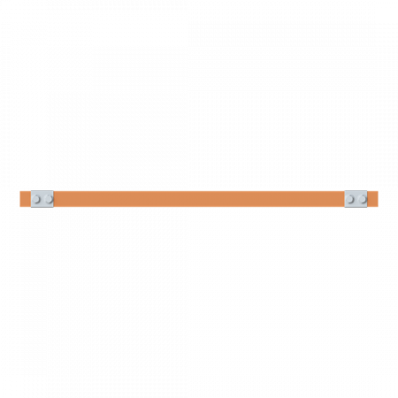 ABB STRIEBEL & JOHN ZX2350 CU-Schiene 30x10 mm, L: 43+595+43, Kupferschiene, lose Lieferung