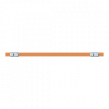 ABB STRIEBEL & JOHN ZXM2331 CU-Schiene 20x5 mm, L: 43+404+43, Kupferschiene, montiert