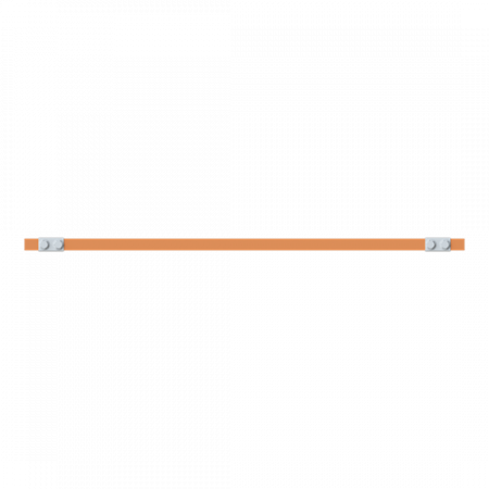 ABB STRIEBEL & JOHN ZXM2332 CU-Schiene 20x5 mm, L: 43+654+43, Kupferschiene, montiert