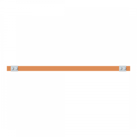 ABB STRIEBEL & JOHN ZXM2344 CU-Schiene 30x5 mm, L: 43+654+43, Kupferschiene, montiert