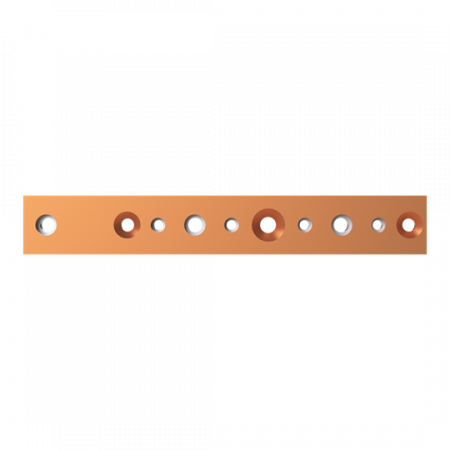 ABB STRIEBEL & JOHN ZX2525 CU-Schiene 40x10 mm, L:274mm, Kupferschiene, lose Lieferung