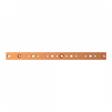 ABB STRIEBEL & JOHN ZX2526 CU-Schiene 40x10 mm, L:524mm, Kupferschiene, lose Lieferung