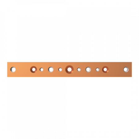ABB STRIEBEL & JOHN ZX2535 CU-Schiene 40x10 mm, L:333mm, Kupferschiene, lose Lieferung