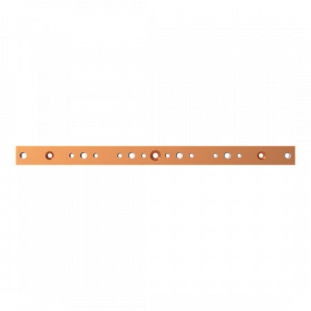 ABB STRIEBEL & JOHN ZX2536 CU-Schiene 40x10 mm, L:583mm, Kupferschiene, lose Lieferung