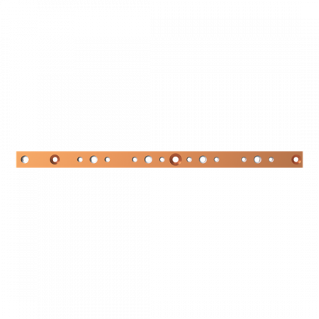 ABB STRIEBEL & JOHN ZXM2521 CU-Schiene 30x10 mm, L:524mm, Kupferschiene, montiert