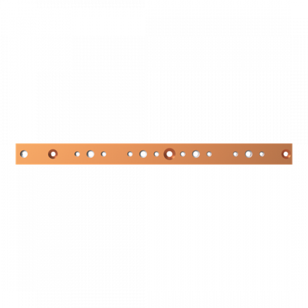 ABB STRIEBEL & JOHN ZXM2526 CU-Schiene 40x10 mm, L:524mm, Kupferschiene, montiert