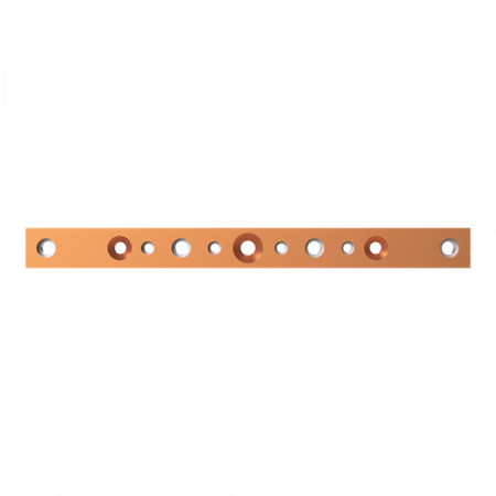 ABB STRIEBEL & JOHN ZXM2530 CU-Schiene 30x10 mm, L:333mm, Kupferschiene, montiert