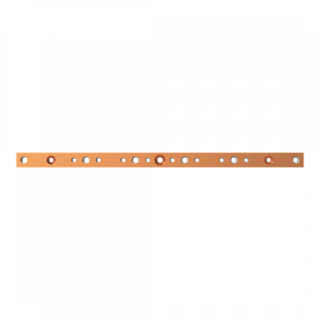 ABB STRIEBEL & JOHN ZXM2531 CU-Schiene 30x10 mm, L:583mm, Kupferschiene, montiert