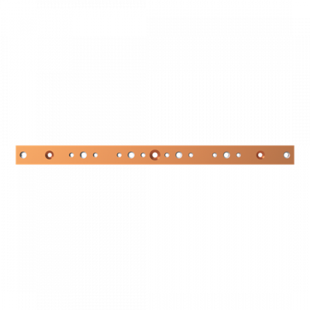 ABB STRIEBEL & JOHN ZXM2536 CU-Schiene 40x10 mm, L:583mm, Kupferschiene, montiert