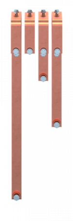 ABB STRIEBEL & JOHN ZX2612 CU-Schiene 40x10 mm, VBS für XT5 3P, N unten, Kupferschiene, lose Lieferung