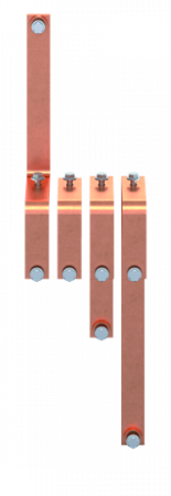 ABB STRIEBEL & JOHN ZXM2611 CU-Schiene 40x10 mm, VBS für XT5 3P, N oben, Kupferschiene, im Schrank montiert