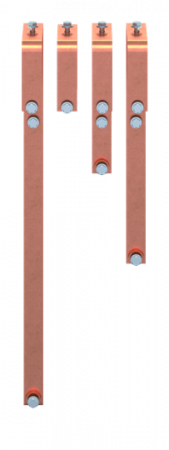 ABB STRIEBEL & JOHN ZXM2615 CU-Schiene 40x10 mm, VBS für XT6 3P, N unten Kupferschiene, im Schrank montiert