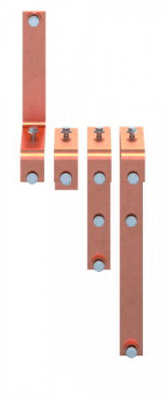 ABB STRIEBEL & JOHN ZXM2617 CU-Schiene 50x10 mm, VBS für XT6 3P, N oben, Kupferschiene, im Schrank montiert