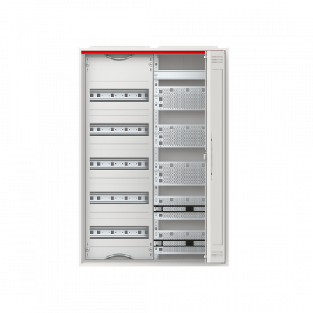 ABB STRIEBEL & JOHN CA25VMW Kleinverteiler Aufputz, 2FB, 5-reihig, WiFi-Tür mit Kunststoffeinsatz