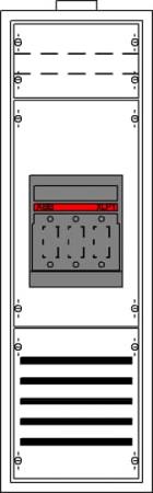 ABB STRIEBEL & JOHN CZE31 Einspeiseschrank seitlich 6 RE NH1, ComfortLine